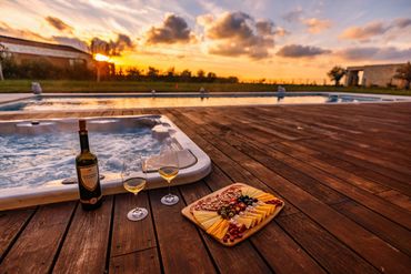 Hot Tub and Sunset Villa Sanpadeo Brtonigla Istria Croatia
