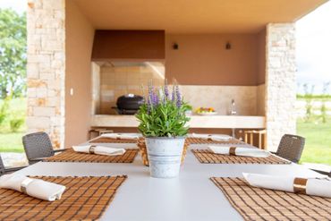 Barbecue at a luxury villa Istria, Croatia