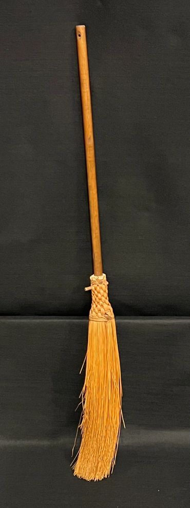 Antique Long Bristle Straw Broom