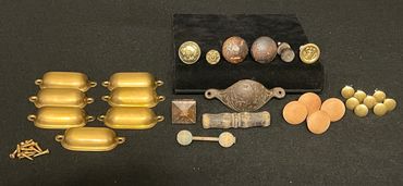 Bronze Hoosier Bin Pull & Screws, Floral Drawer, Buffalo Drawer, Cherry knob, Brass pulls, Deer Pull