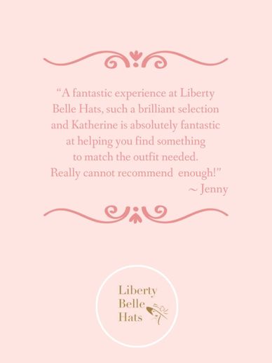 Kindly worded testimonial from a customer regarding hat hire experience