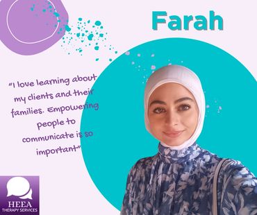 Speech Pathologist Farah