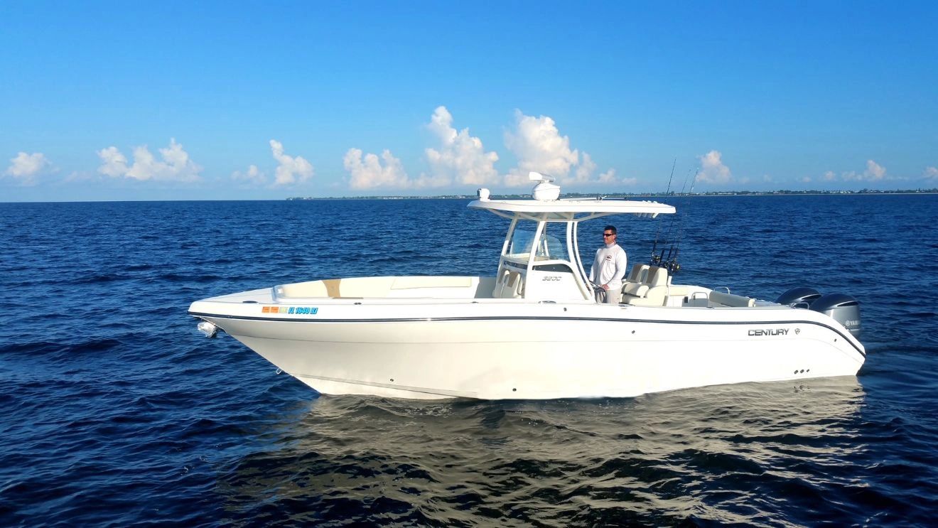 Deep Sea/Offshore/Charter Boat is a 2017 custom 32' Century center console w/twin 300hp Yamaha's.