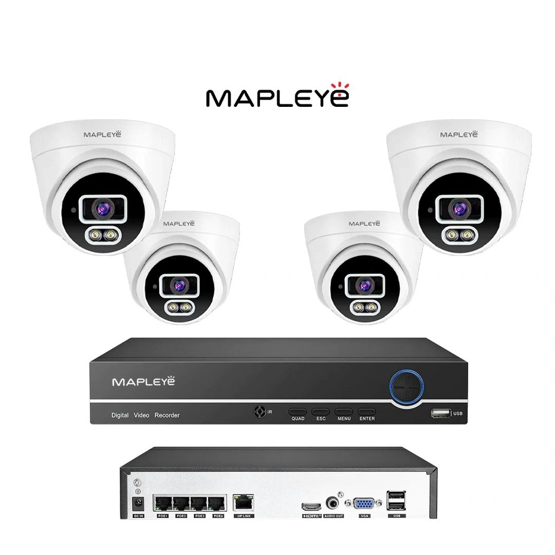 Mapleye Technologies Security Systems
IP POE Security Cameras NVR