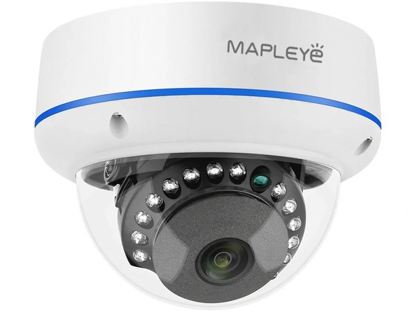 5megapixel Mapleye Dome Vandal-proof IP security camera with one-way audio