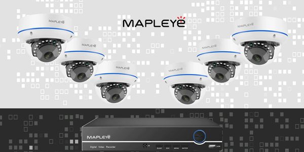 MYK-4K8R2D56
5mp vandalproof Mapleye dome IP security camera nvr box
