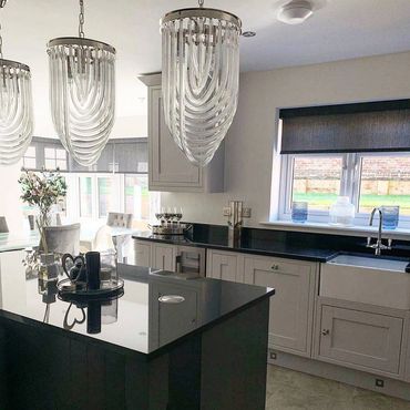 bespoke roller blind in window