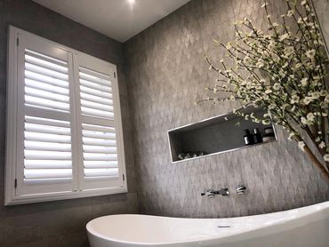 made to measure shutter in window