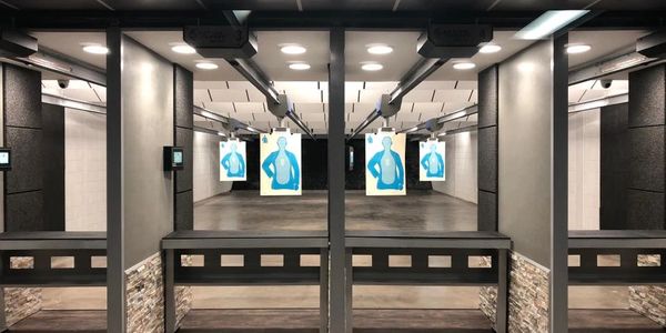 Indoor shooting range at Lone Star Shooting Sports