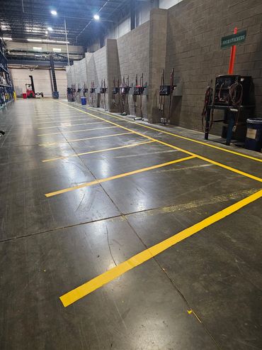 Warehouse restriping project