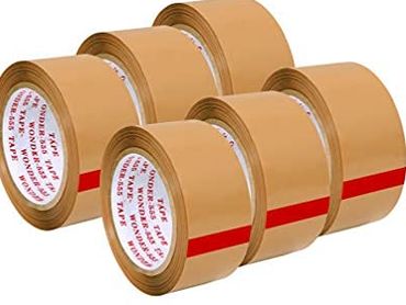 Bopp Tape Brown and Transparent plain.