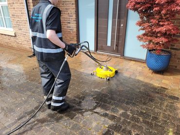 Pressure washing in Billingham, professional driveway cleaning