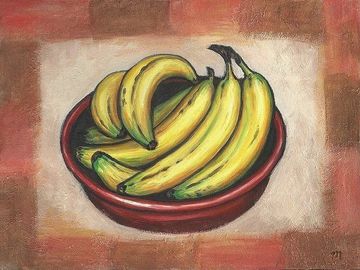 still life, fruit, food, bananas