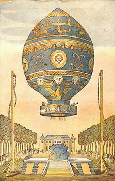 History-hot-air-ballooning-Etienne-Montgolfier's-balloon-Paris-1783