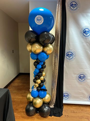 Balloon Column with logo.