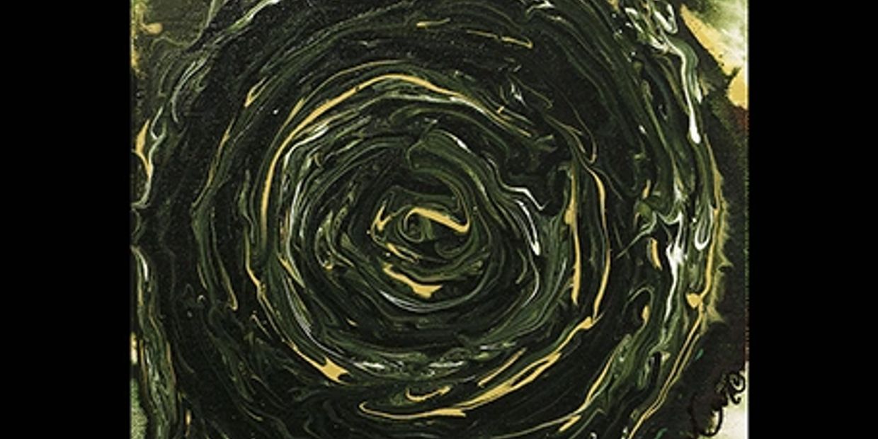 Acrylic abstract artist, Rosemary Craig's triptych, Emancipation