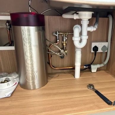 Quaker tap install from Scribes Kitchen Co in Solihull. All plumbing requirements handled by Scribes