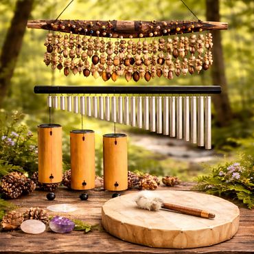 Shamanic chimes and a drum