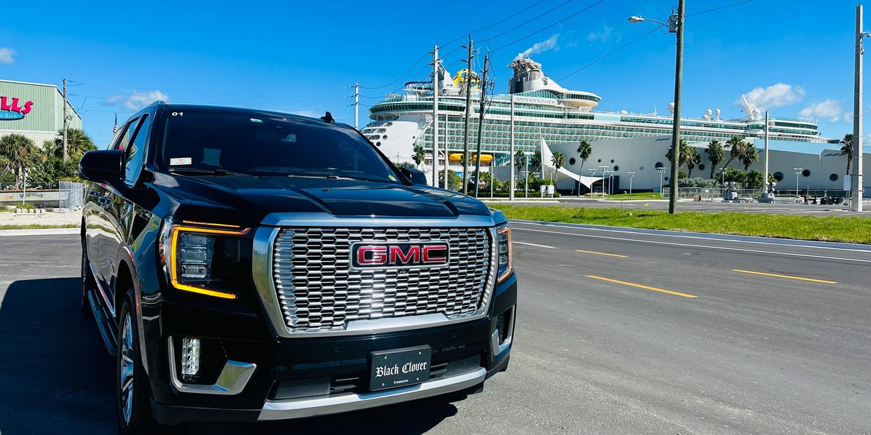 Black Car Service SUV at Port Canaveral