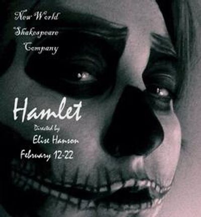 Poster for Hamlet by New World Shakespeare Company.