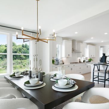 Real Estate photography, kitchen, dinning room, modern design, clean and professional