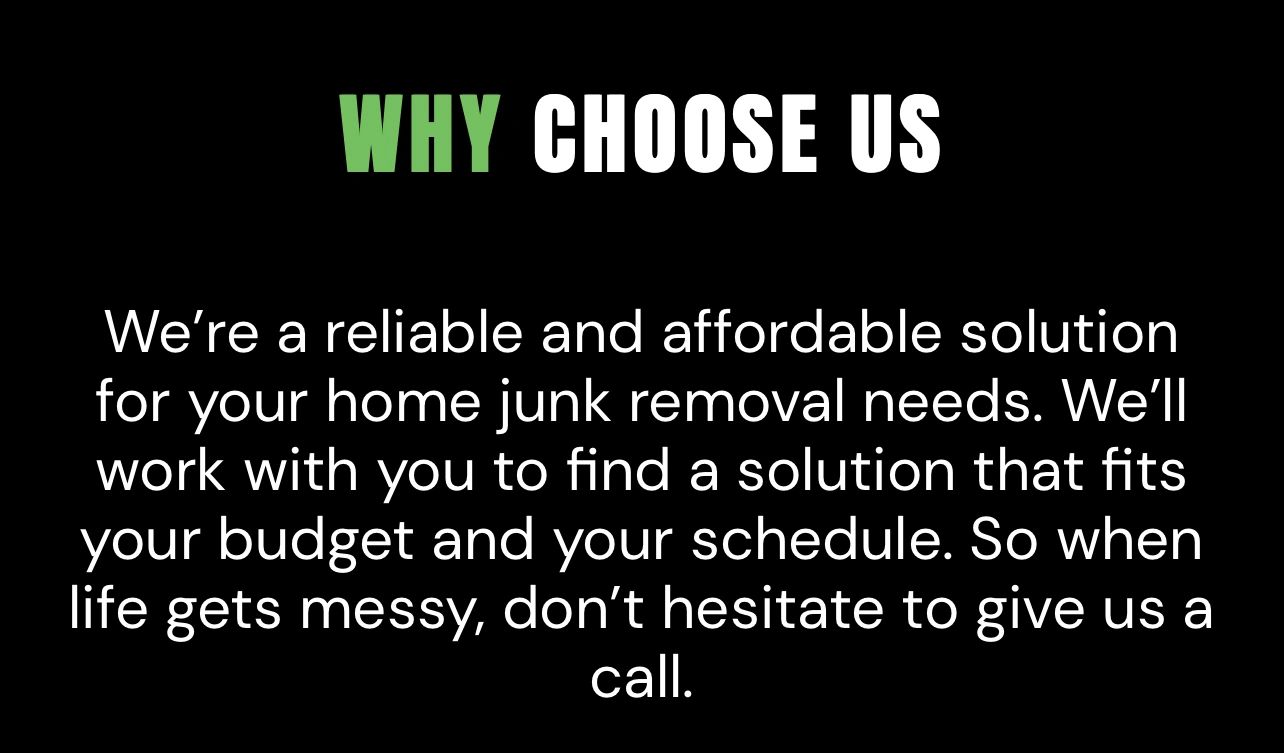 Reliable and affordable solution for your junk removal project