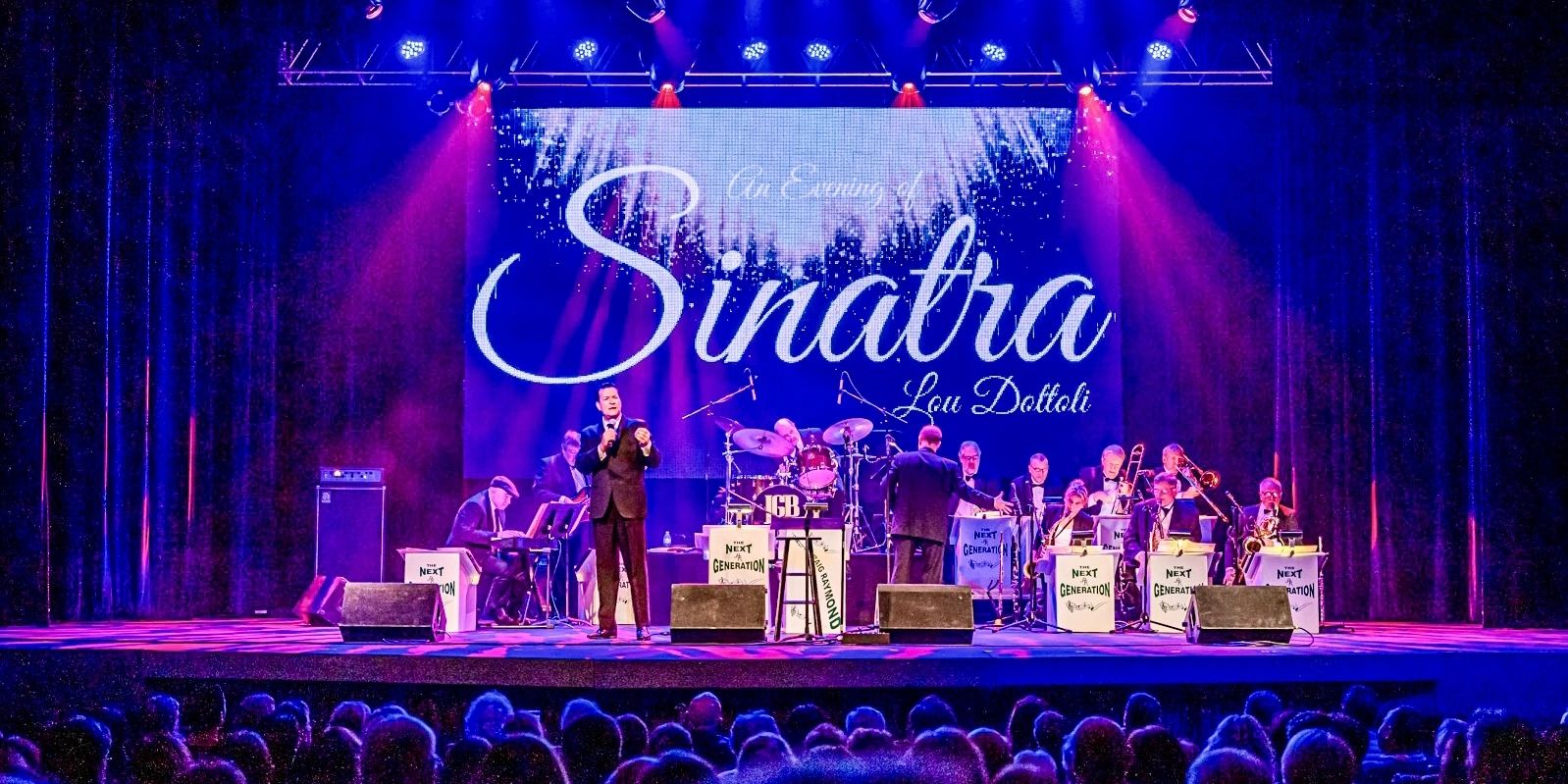 Live Sinatra Rat Pack tribute band performing on stage at wedding, party, or theater event