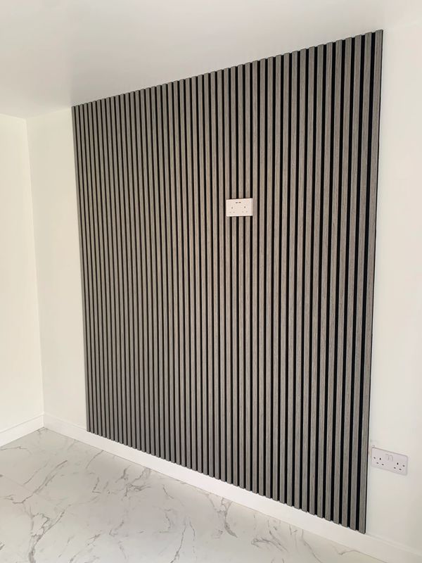 Acoustic vertical slat wall panelling. scarborough filey