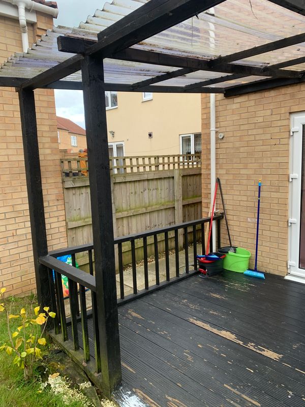 damaged gazebo roof scarborough and filey