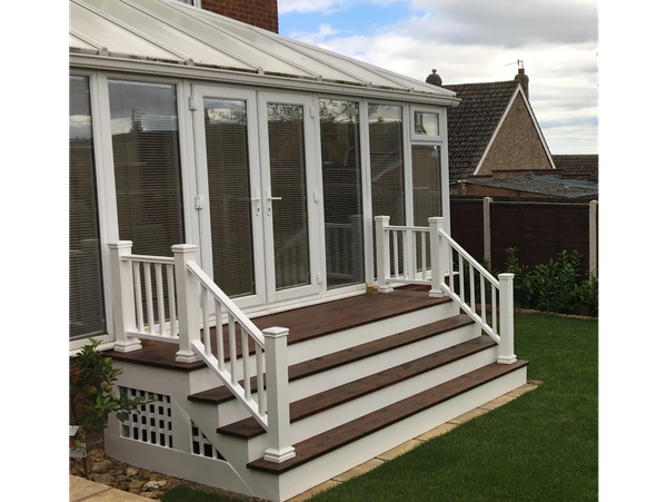 Completed with bannister and decking. in scarborough and filey
