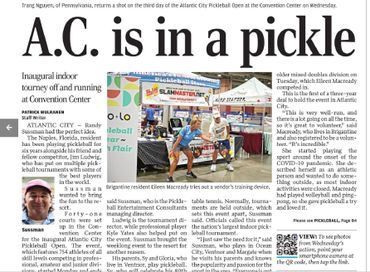 Atlantic City Pickleball Open. Kyle Yates. Gordon G.G. Gebert. Randy Sussman.