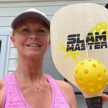 Slam Master Pro Pickleball practice, training, drill paddle. 
Slam Master Ambassador Slambassador.