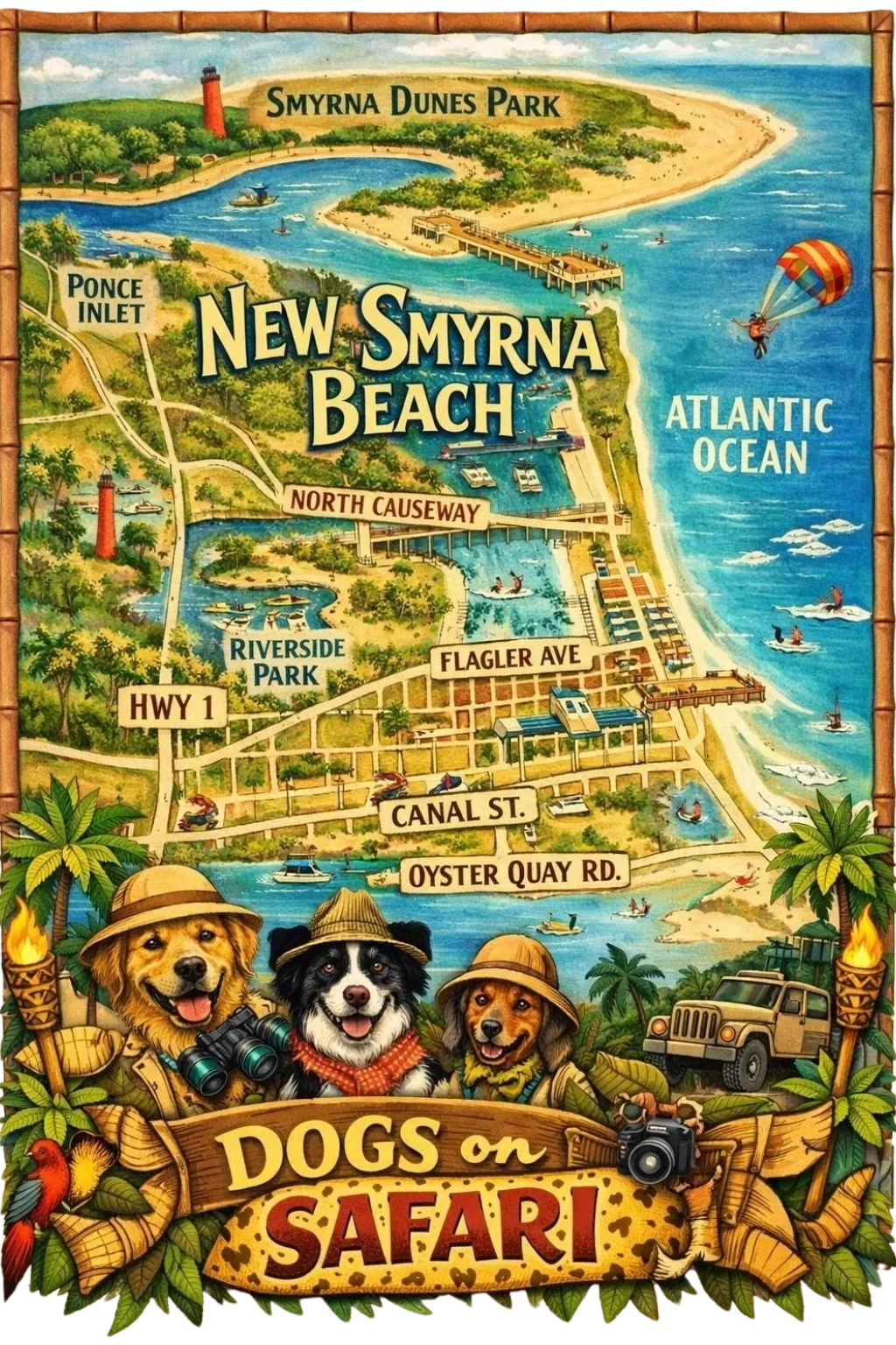 dog walkers New Smyrna beach