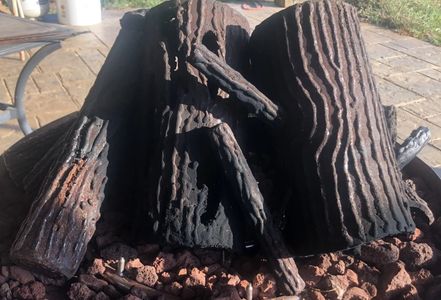 steel fire logs