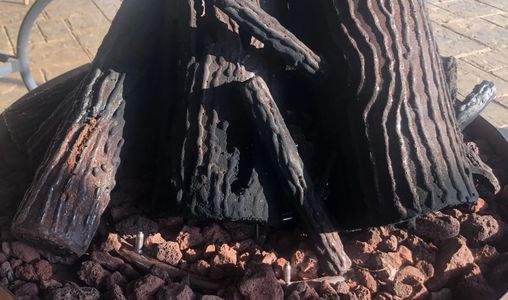 metal fire logs