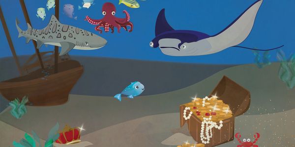 A Little Fish Finds New Friends is a children's book and bedtime story with a song!