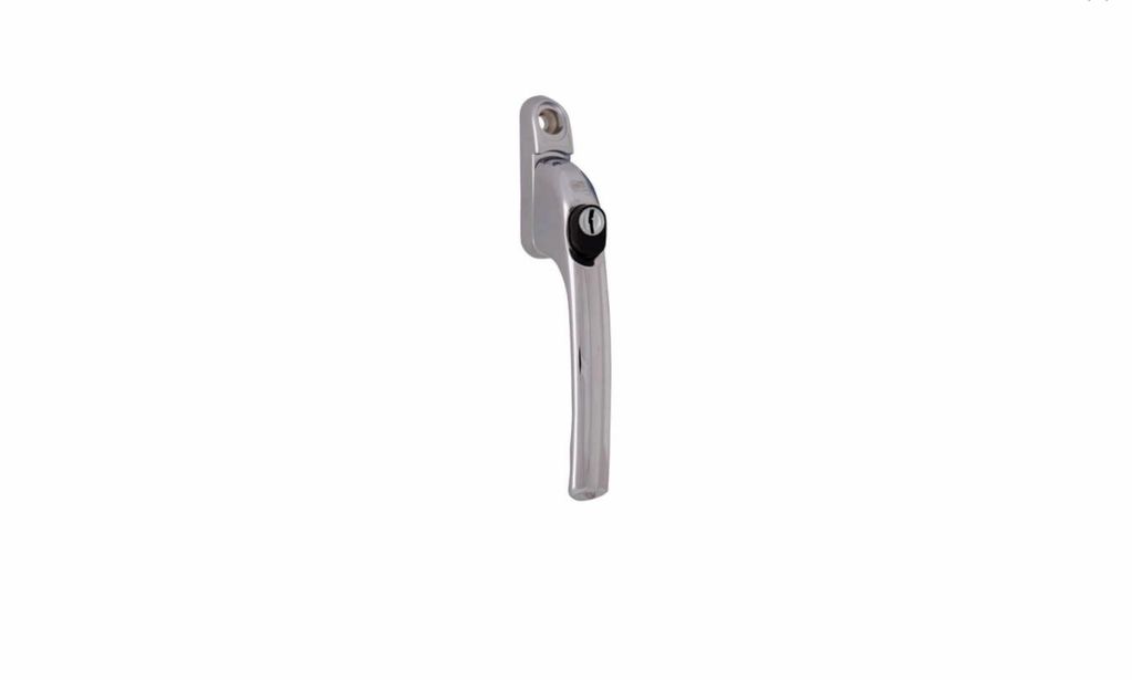 Chrome window handles, suitable for Upvc windows, aluminium windows & wooden windows.