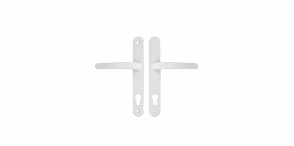 White door handles suitable for Upvc doors, composite doors and wooden doors