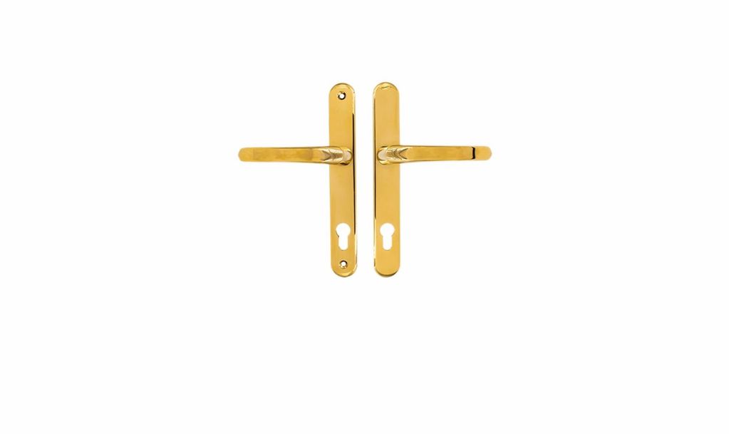 Brass door handles, suitable for Upvc doors, composite doors & wooden doors.