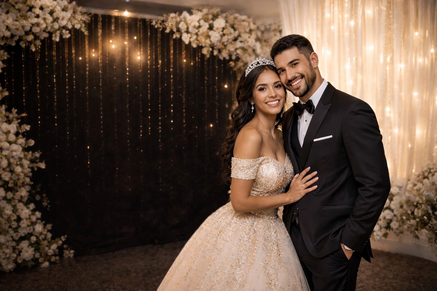 Joyful moment captured at a Wedding reception by Photo Booth El Gordo in Bakersfield.
