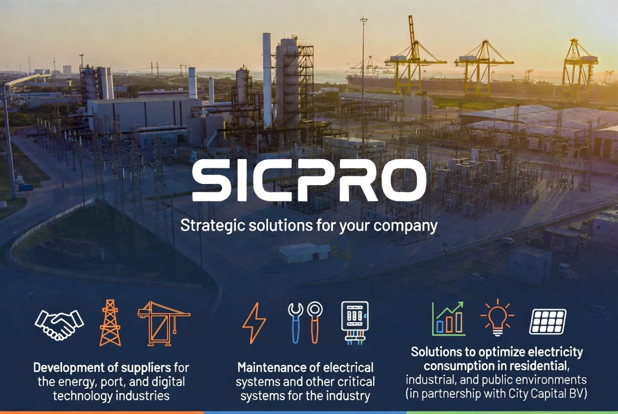Industrial services and solutions for energy, port, and digital sectors by SICPRO.