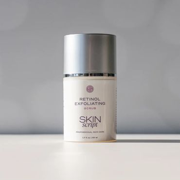 Retinol Exfoliating Scrub is an award-winning facial exfoliant formulated with 2% retinol and fine j
