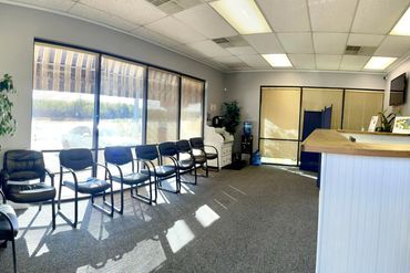 The waiting area of the Ebenezer Family Clinic, designed to be both comfortable and inviting.