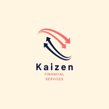 Logo for Kaizen Financial Services with upward arrows.