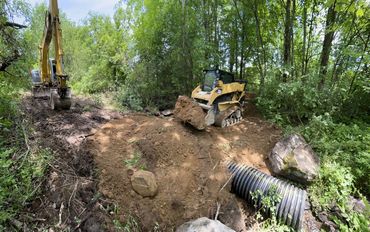 culvert, trails, excavation