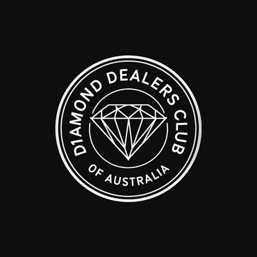 Logo of the Diamond Dealers Club of Australia featuring a diamond illustration.