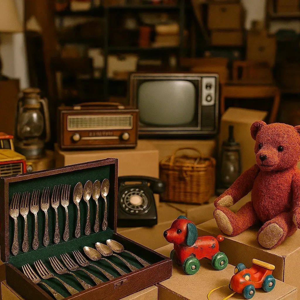 Collection of antique and collectable items.