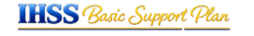Logo of IHSS Basic Support Plan.