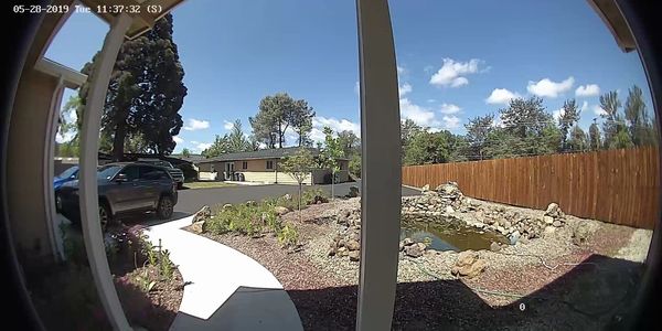 Door bell Security camera installed in home.