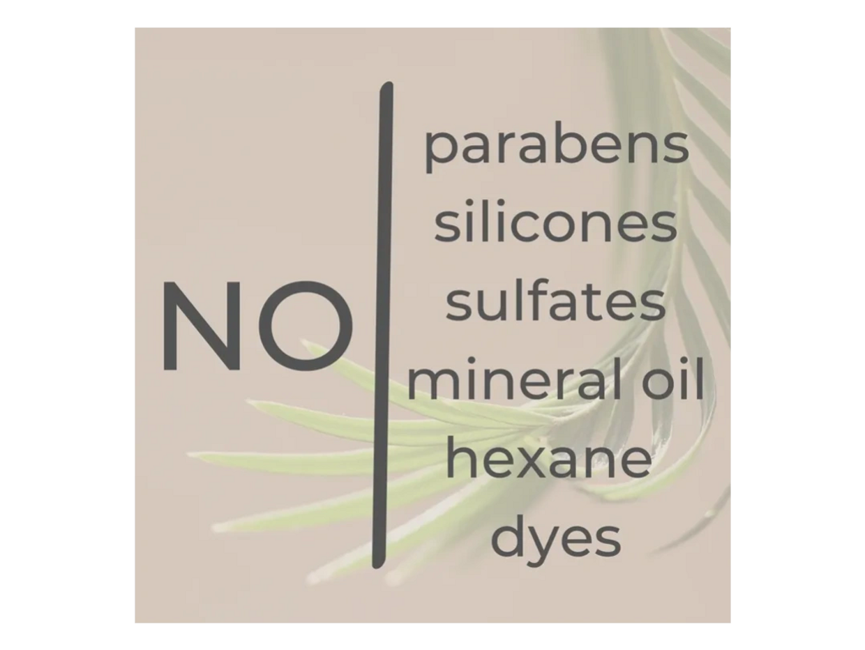 all natural skin care with no preservatives, chemicals, parabens, or sulfates. 